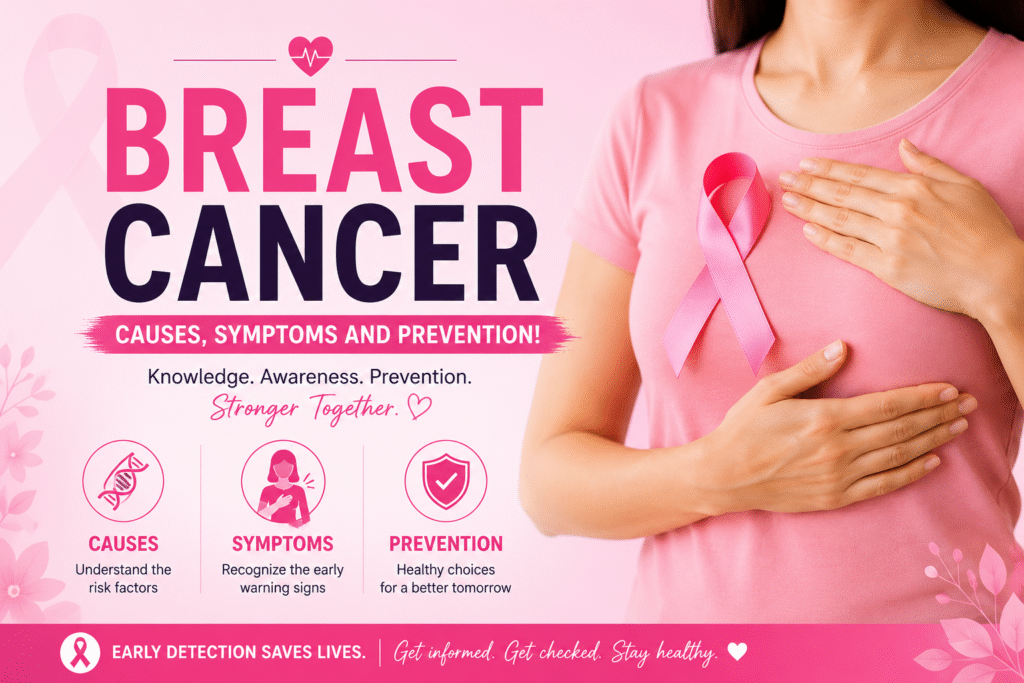 Breast Cancer- Causes, Symptoms and Prevention