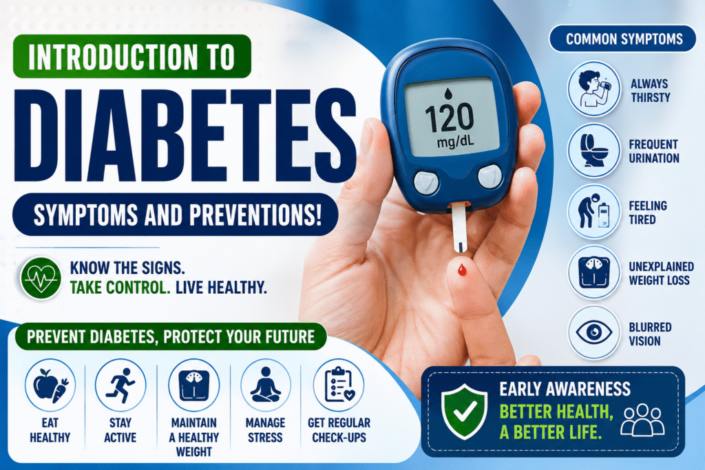 Introduction to Diabetes- Symptoms and Preventions