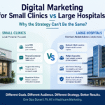Digital Marketing for Small Clinics vs Large Hospitals