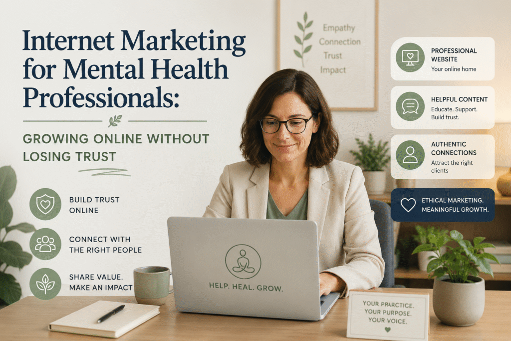 Internet Marketing for Mental Health Professionals Growing Online Without Losing Trust