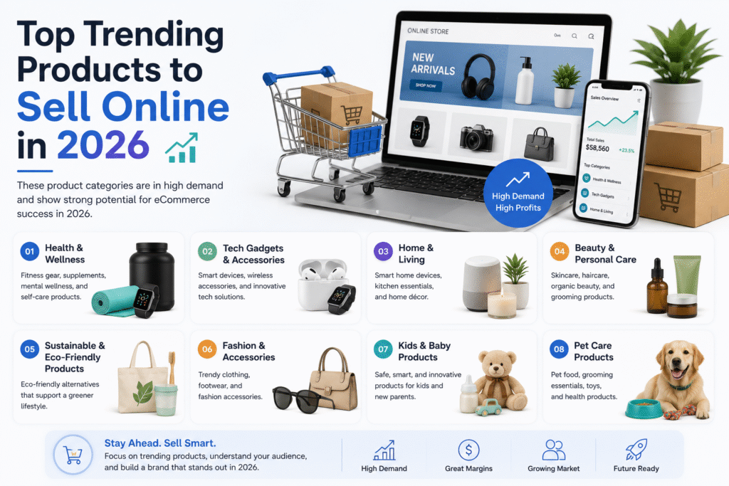 Top Trending Products to Sell Online in 2026