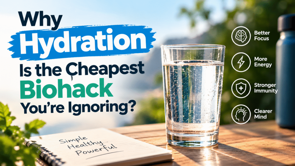 Why Hydration Is the Cheapest Biohack You’re Ignoring?